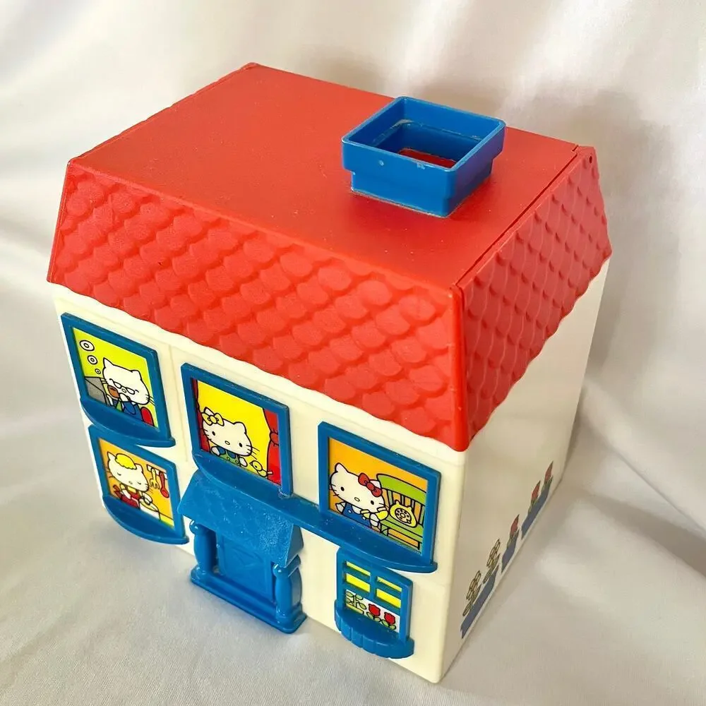 Vintage Sanrio Hello Kitty House Jewelry Box Multiple Drawers with Accessories